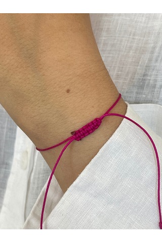 14 Ayar Altın Çift Dorika Detalı Doğal Yakut Taşlı Minimal Tasarım Altın Bileklik Altın