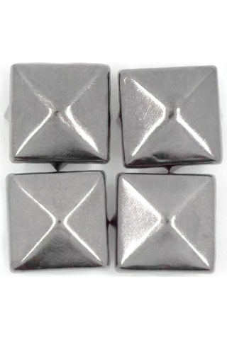 Süs Tırnaklı Çakma Kare Piramit 7 Mm 20 Adet Metal Trok