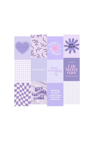 Purple Poster Duvar Kağıdı Seti