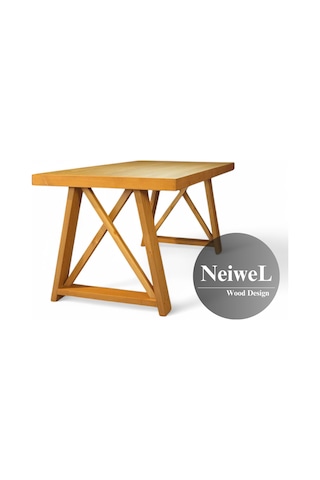 Neiwel Paes Doğal Ahşap Toplantı Masası x 80 x 160 Açık Ceviz