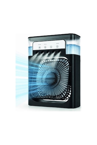 Püskürtmeli Masaüstü Fan 5 Başlıklı Serinletici, 600 Ml Su Haznesi, 3 Kademe Fan, Type-c Bağlantı
