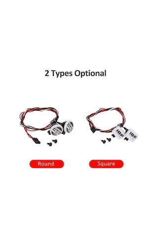 Didadodo 2 Adet Rc Araç Led Aydınlatma Kit - 5.5-11v Beyaz Işık, Dıy Aksesuar, Renkli Işık Seçenekleri