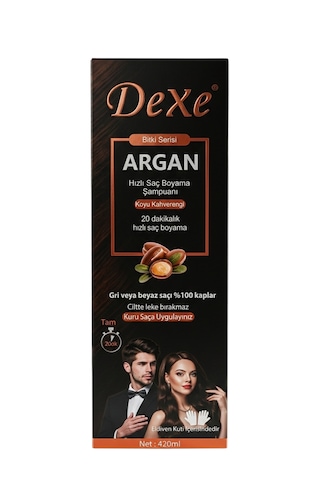 Dexe Koyu Kahve 20 Dakikada Hızlı ve Pratik Saç Boyama Şampuanı 420 ML