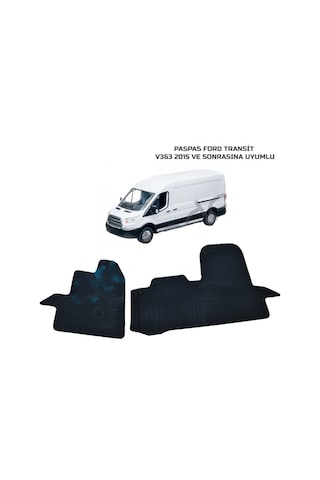Ford Transit V-363 2014 Sonrası Ford Custom 2012 Sonrası Uyumlu Kauçuk Ön Paspas