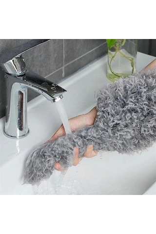 Teleskopik 3&apos Lü Mop Toz Alma Püskülü Çok Fonksiyonlu Temizlik Seti Çok Renkli