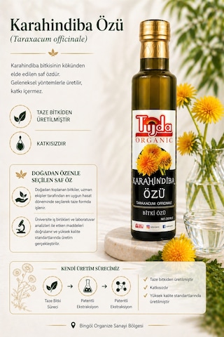 Tijda Taraxacum Officinale Karahindiba Kökü Bitki Özü 250 ML