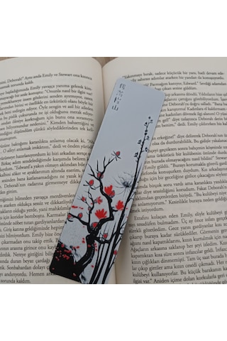 Kitap Ayracı - Kırmızı Çiçek Model3