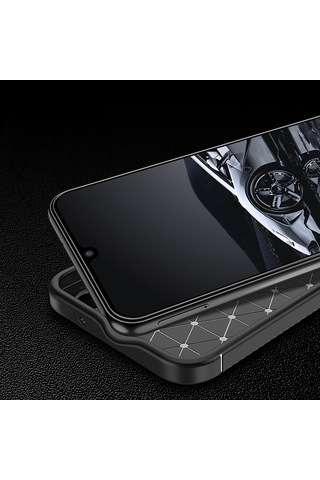 Samsung Uyumlu Galaxy A17 Kılıf Zore Negro Silikon Kapak Siyah