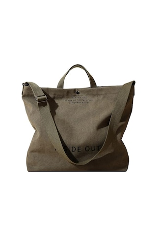 Neevoyu Erkekler İçin Yeşil Kalın Kumaş Çanta - 3 Kullanim Sekli Tek Omuz, Çapraz, El - 44x38x14 Cm - Çanta Fantezi Desenli - Üniversite/iş Geçişi Çok Renkli