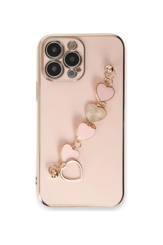 Apple iPhone Uyumlu Uyumlu 13 Pro Kılıf Esila Silikon - Pudra Renkli