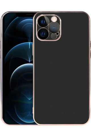 Apple Uyumlu iPhone 12 Pro Kılıf Zore Viyana Kapak Siyah