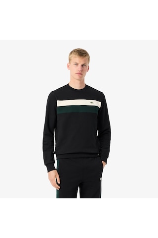 Lacoste Sh5498 Erkek Sweatshirt Siyah