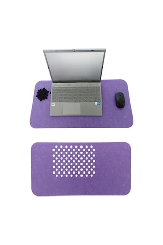 Masa Üstü Mouse Pad Ve Bilgisayar Düzenleyici 70x32 Cm Antibakteriyel Mat Doğal Keçe Mat Masa Koruyucu Altlık Ofis