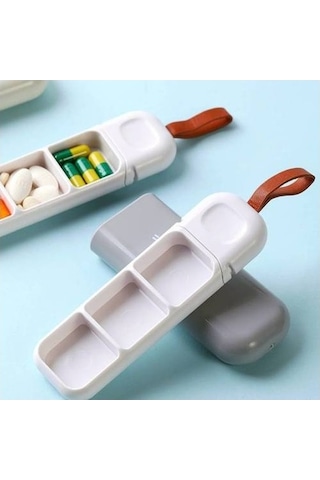 Likeable 2 Adet Taşınabilir Hap Kutusu, Mini Küçük Taşınabilir Ilaç Hap Paketleme Kutusu