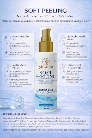 Şifakür Soft Peeling Nazik Yüz Peelingi 100 ML