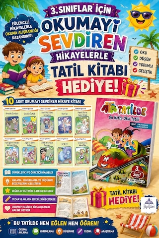 3.sınıftan 4.sınıfa Geçenler İçin Hikaye Seti - Ata Tatil Kitabı 5