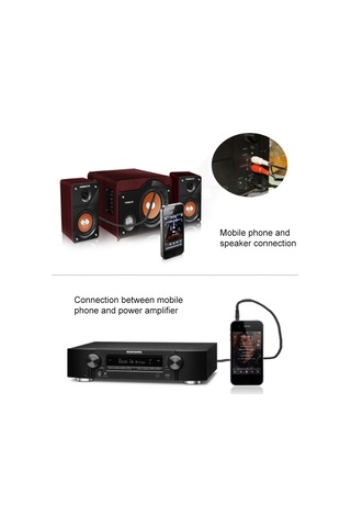 Konesam 1.5m 3.5mm Erkek Jak'dan Rca Kırmızı-beyaz Çift Plug'a Ses Kablosu, Bilgisayar-ses Cihazı Bağlantısı, Saf Bakır İletim, Dayanıklı Pvc, Paketli