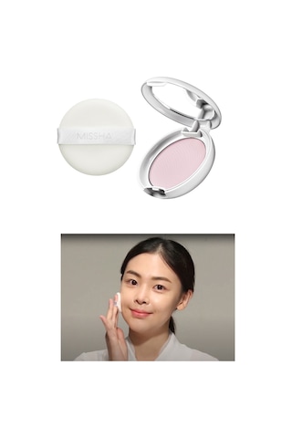 Missha Airy Pot Pressed Powder Aydınlık ve Canlı Görünüm Sunan Ultra Hafif Sıkıştırılmış Pudra 8 G - Pink