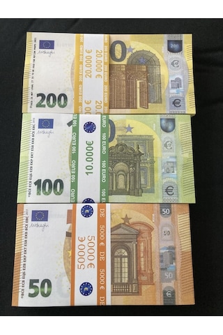Aykar 300 Adet Euro Karışık Geçersiz Düğün Dizi Film Paraları