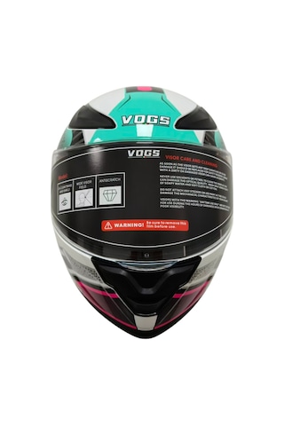 Ws-210 Güneş Vizörlü Çene Açılır Kask Beyaz-yeşil Turuncu Şeffaf Vizörlü İtaly Dizany Çok Renkli