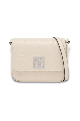 Kadın Kabartma Monogram Desenli Omuz Çantası - Krem Valley