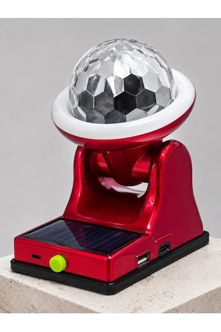 Taşınabilir Solar Led Parti Lambası Usb Şarjlı Renkli Dekoratif Aydınlatma .