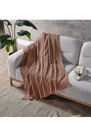 Adora Koltuk Şalı Somon - 130x170 Cm