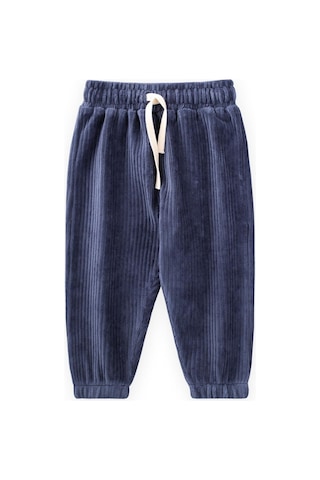 Cigit Fitilli Kadife Jogger Pantolon 1-10 Yaş Lacivert Lacivert