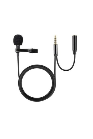 Paleon Plo-dcc5 Yaka Mikrofonu + Kulaklık Aparatı 3.5mm Jack, Hd Ses Kalitesi