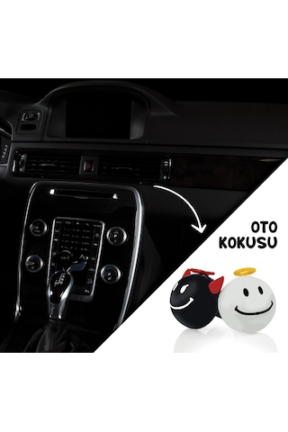 Oto Petek Kalorifer Kokusu Melek Şeytan Sevimli Emoji Parfümü