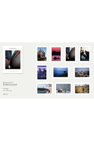 İstanbul - Renkli Kartpostal Seti (10'lu)