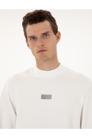 Pierre Cardin Erkek Beyaz Sweatshirt 50316633-vr013 Beyaz