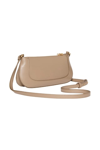 Calvin Klein Hardware Fermuarlı Çapraz Desert Taupe Kadın Çanta-15575 Kahverengi