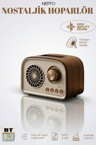 Nostaljik Radyo-bluetooth-usb