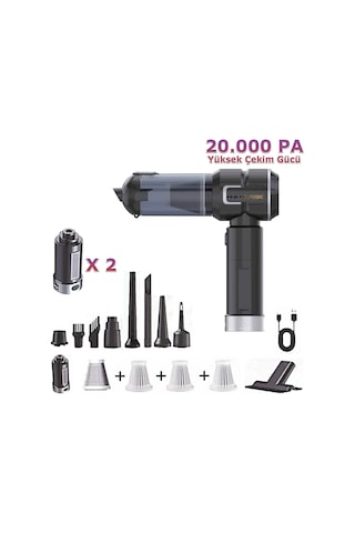 Harvox Hxvc-005 Araç İçi Profesyonel Süpürge 12.000 Mah Çift Bataryalı 20.000pa Güçlü Vakum Ve Üfleme Powerbank Özellikli Süpürge Siyah Harvox Hxvc-005 Araç İçi Profesyonel Süpürge 12.000 Mah Çift Bataryalı 20.000pa Güçlü Vakum Ve Üfleme Powerbank Özellikli Süpürge Siyah