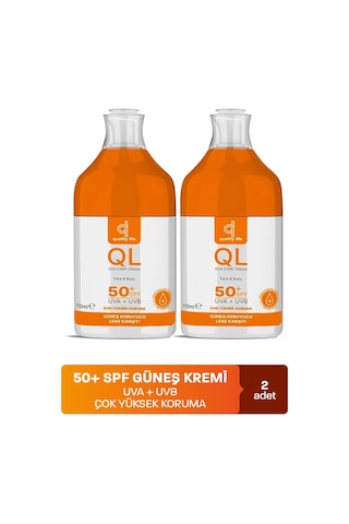 Quality Life Ql Vücut Güneş Kremi SPF50+ 2 x 110 ML