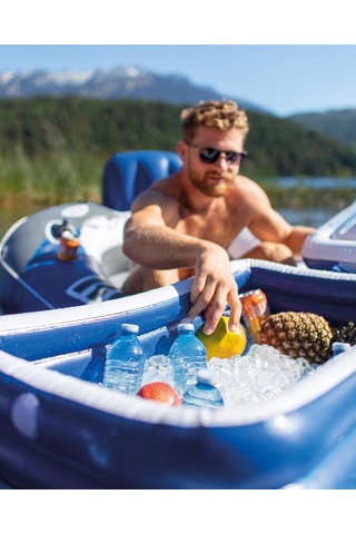 İntex Mega Chill 2 Yüzen Şişme Soğutucu Taşıyıcısı 1ınak58821np Beyaz - Mavi