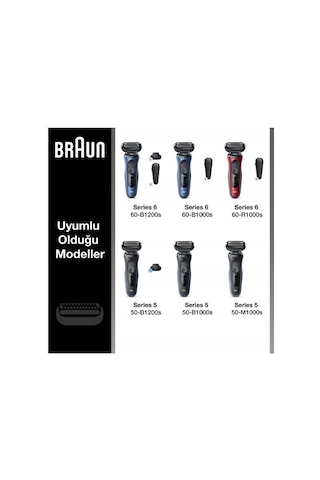 Braun Series 5 53B Tıraş Makinesi Yedek Başlığı - Siyah