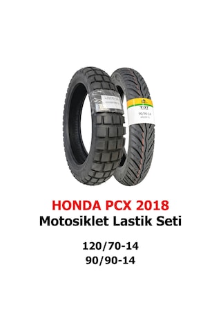 Honda Pcx 2018 Motosiklet Lastiği 120/70-14 Tl Ve 90/90-14 Tl