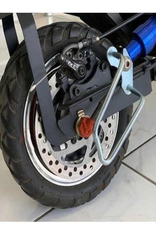 Scooter E-bike Arka Motor Koruma Demiri Scooter Bisiklet Aksesuar Gümüş