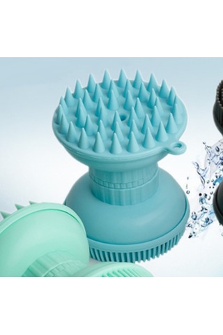 Pet Tarak Fırçaları 2 1 Pet Köpek Kedi Silikon Banyo Fırçası Köpek Banyo Fırçası Pet Banyo Mavi