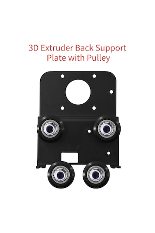 Dofolink Ender3/ender3s/ender5/cr10 Uyumlu Metal 3d Yazıcı Aksesuarı - Yakın Mesafe Ekstruder Seti Montaj Levhası + Kayar Tekerlek