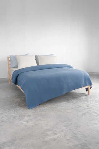 Puffy Brine Çift Kişilik %100 Pamuk Pike - Indigo İndigo