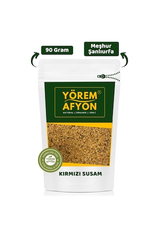 Meşhur Şanlıurfa Yöresinden Yerli Mahsul Doğal Kırmızı Susam Sesamum Indicum 90gr.