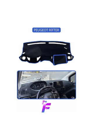 Peugeot Rifter Uyumlu Torpido Örtüsü Yansıma Önleyici Tam Koruma Kolay Ve Hızlı Montaj J23 Torpido Halısı