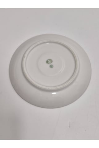 F. Legrand Limoges Çiçek Desenli Porselen Fincan Tabağı 13cm Çok Renkli