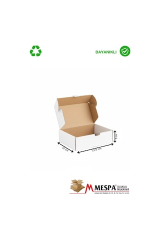 12,5 X 10 X 6 - 50 Adet Küçük Boy Karton Kutu - E Ticaret Ve Kargo Kutusu 50 Adet
