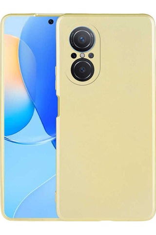 Huawei Nova 9 Se Kılıf Zore Premier Silikon Kapak Gold
