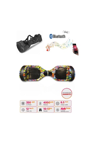 Citymate Elektrikli Kaykay Hoverboard Akıllı Denge 6.5 Inch + Hoverkart + Çanta Extrem Paket D22
