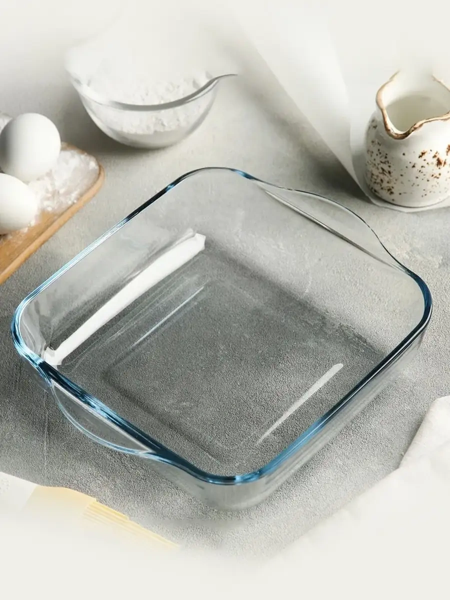 Borcam 22 Cm Cam Pişirme Ve Fırın Kabı, 2 Lt 12451195 Beyaz